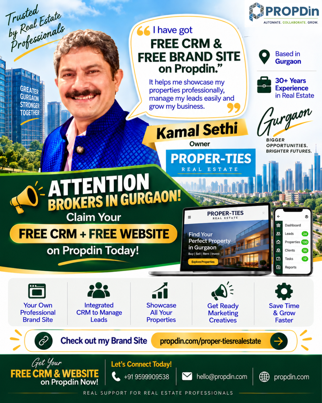 Kamal Sethi, Owner, Proper-Ties Real Estate, on Propdin